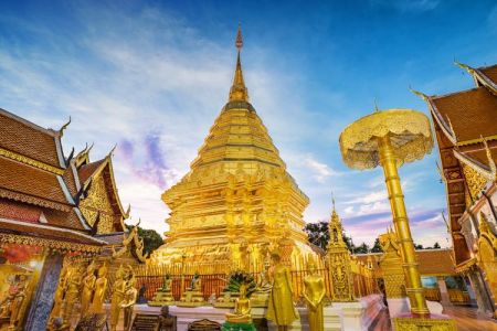 SV502 DOI SUTHEP TEMPLE WITH MEO HILL TRIBE VILLAGE